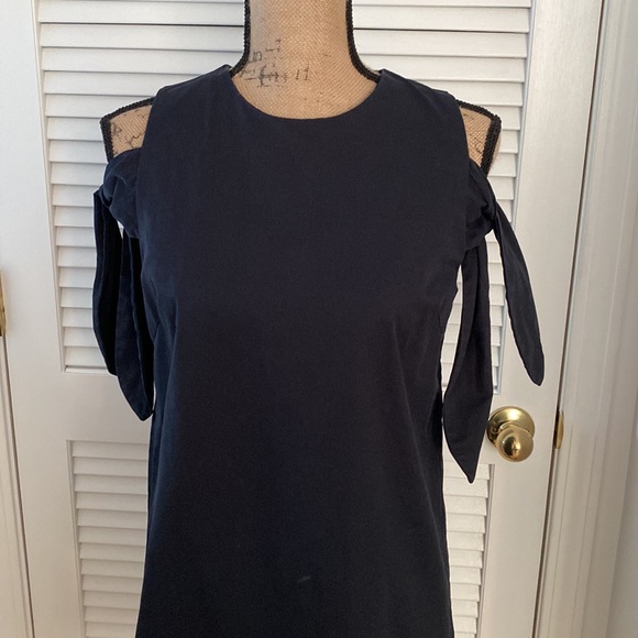 J.O.A. Perfect Little Black Dress for summer. Peek a boo sleeve. Small - Picture 2 of 8